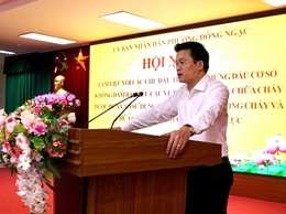 Phường Đông Ngac đây manh triển khai, quán triệt các quy định về xử lý cơ sở không bảo đảm yêu cầu PCCC trên địa bàn