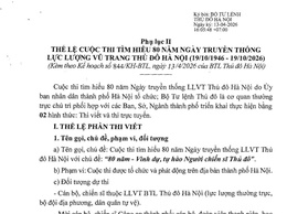 XÃ SÓC SƠN TĂNG CƯỜNG TUYÊN TRUYỀN, HƯỞNG ỨNG CUỘC THI TÌM HIỂU 80 NĂM NGÀY TRUYỀN THỐNG LLVT THỦ ĐÔ HÀ NỘI.