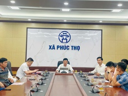 UBND xã làm việc với các hộ vi phạm đất nông nghiệp trên địa bàn thuộc thôn Bướm và Thượng Lộc