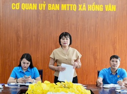 Hội nghị sơ kết Công đoàn xã Hồng Vân quý I, năm 2026 – Dấu ấn từ những con số và hành động thiết thực