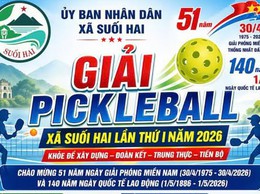 Xã Suối Hai tổ chức Giải Pickleball lần thứ I năm 2026