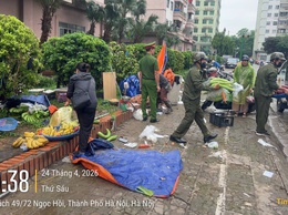 Phường Yên Sở quyết liệt xử lý vi phạm trật tự đô thị