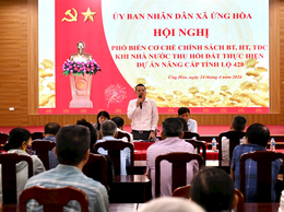 Ứng Hòa đối thoại về chính sách bồi thường, tái định cư cho hộ dân bị thu hồi đất