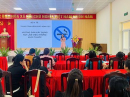 CDC Hà Nội tổ chức tập huấn nâng cao năng lực phòng, chống tác hại của thuốc lá tại các xã, phường