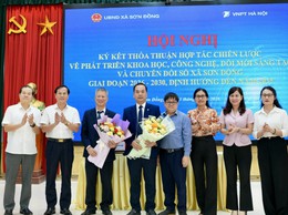 Sơn Đồng tổ chức Hội nghị ký kết Thỏa thuận hợp tác chiến lược về chuyển đổi số giai đoạn 2026 – 2030