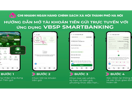 Phòng giao dịch Ngân hàng Chính sách xã hội Hoài Đức đang đẩy mạnh phương thức giải ngân không dùng tiền mặt qua tài khoản thanh toán