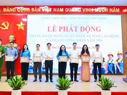 Phú Nghĩa phát động Tháng hành động về An toàn, vệ sinh lao động và Tháng Công nhân năm 2026