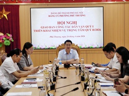 Phường Phú Thượng nâng cao hiệu quả công tác dân vận – tổ chức hội nghị giao ban quý I, triển khai nhiệm vụ quý II năm 2026
