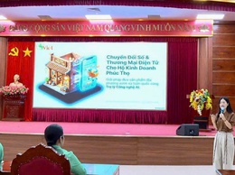 Xã Phúc Thọ: Tập huấn chuyển đổi số và nâng cao kỹ năng kinh doanh trên sàn thương mại điện tử