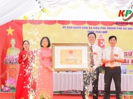 Lễ đón nhận Di tích lịch sử – văn hóa cấp thành phố Chùa Thiền Quang, thôn Thái Khê