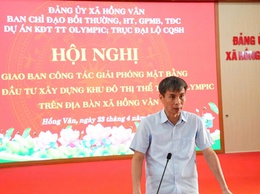 Họp Giao Ban Chỉ Đạo Giải Phóng Mặt Bằng Các Dự Án Trọng Điểm Trên Địa Bàn Xã Hồng Vân