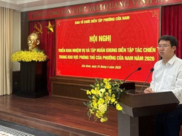 HỘI NGHỊ TRIỂN KHAI NHIỆM VỤ VÀ TẬP HUẤN DIỄN TẬP TÁC CHIẾN TRONG KHU VỰC PHÒNG THỦ PHƯỜNG CỬA NAM NĂM 2026