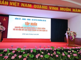 Phường Bồ Đề tổ chức khóa đào tạo bồi dưỡng chuyển đổi số, ứng dụng AI trong quản lý hành chính