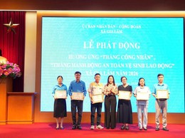 Xã Gia Lâm: Quan tâm chăm lo, bảo đảm môi trường làm việc an toàn cho công nhân