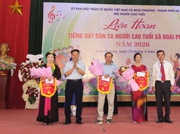 Đoài Phương rộn ràng Liên hoan tiếng hát dân ca người cao tuổi năm 2026