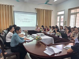 Tram Y tế phường tổ chức tập huấn và giao ban công tác y tế học đường quý I năm 2026