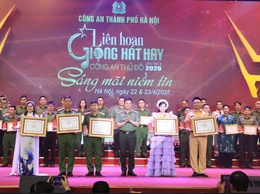 Trung tá Ngụy Duy Phương- Phó Trưởng Công an xã Dân Hoà đạt giải A tại Liên hoan Giọng hát hay Công an Thủ đô lần thứ II năm 2026