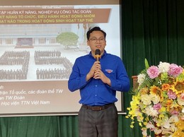 Phúc Thọ: Sôi nổi lớp tập huấn kỹ năng công tác Đoàn năm 2026