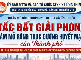 Ứng Thiên chuyển biến tích cực trong giải phóng mặt bằng các dự án giao thông trọng điểm