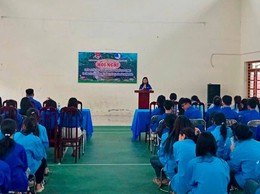 Hơn 100 đoàn viên thanh niên xã Thượng Phúc được tuyên truyền công tác giải phóng mặt bằng thực hiện Dự án Khu đô thị thể thao Olympic