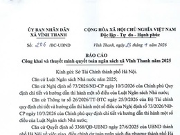 ỦY BAN NHÂN DÂN XÃ VĨNH THANH