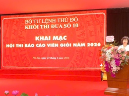 Hội thi Báo cáo viên giỏi Khối thi đua số 10: Tuyên truyền Nghị quyết Đại hội lần thứ XIV của Đảng