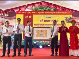 Lễ đón Bằng di tích Lịch sử - văn hóa cấp Thành phố đình Yên Châu