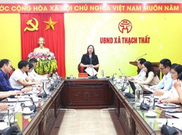 THƯỜNG TRỰC HĐND XÃ THẠCH THẤT GIÁM SÁT CHUYÊN ĐỀ VỀ CẢI CÁCH TTHC, CHUYỂN ĐỔI SỐ VÀ KỶ LUẬT, KỶ CƯƠNG HÀNH CHÍNH