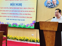 PHƯỜNG VĂN MIẾU - QUỐC TỬ GIÁM TỔ CHỨC HỘI NGHỊ KÝ KẾT CHƯƠNG TRÌNH PHỐI HỢP CÔNG TÁC TUYÊN GIÁO, DÂN VẬN GIAI ĐOẠN 2026 - 2030