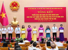 Phường Tùng Thiện tham dự trực tuyến hội nghị tổng kết xây dựng đời sống văn hóa cơ sở năm 2026