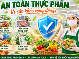 10 nguyên tắc vàng của WHO về vệ sinh an toàn thực phẩm