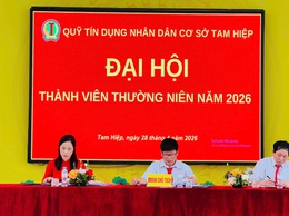 Đại hội Đại biểu thành viên thường niên Quỹ tín dụng nhân dân Tam Hiệp năm 2026 thành công tốt đẹp