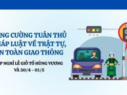 Tăng cường tuyên truyền pháp luật bảo đảm trật tự, an toàn giao thông phục vụ Nhân dân dịp Giỗ Tổ Hùng Vương, 30/4 – 01/5 và cao điểm hè 2026