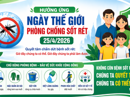 Hưởng ứng Ngày Thế giới phòng chống sốt rét 25/4 năm 2026