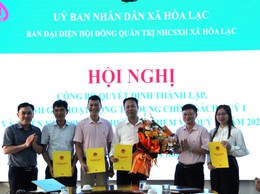 Thành lập Ban đại diện Hội đồng quản trị Ngân hàng Chính sách xã hội xã Hòa Lạc
