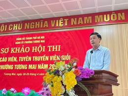 Đảng ủy phường Tương Mai tổ chức vòng sơ khảo hội thi báo cáo viên, tuyên truyền viên năm 2026