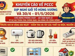 KHUYẾN CÁO CÁC BIỆN PHÁP AN TOÀN PCCC TRONG DỊP NGHỈ LỄ 30/4 – 1/5