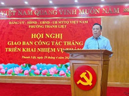 Phường Thanh Liệt tập trung tháo gỡ “điểm nghẽn”, đẩy mạnh phát triển kinh tế - xã hội tháng 5/2026