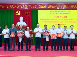 Đảng ủy xã Thượng Phúc biểu dương tập thể, cá nhân trong công tác giải phóng mặt bằng các dự án trọng điểm