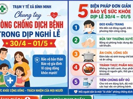  CHỦ ĐỘNG PHÒNG CHỐNG DỊCH BỆNH TRONG DỊP NGHỈ LỄ 30/4 – 01/5 ️