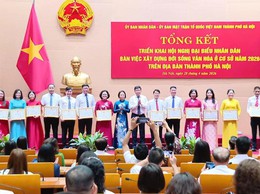 UBMTTQ phường Phúc Lợi được Chủ tịch UBND thành phố Hà Nội tặng bằng khen trong triển khai tổ chức Hội nghị đại biểu Nhân dân năm 2026 