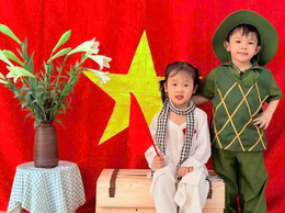 Sôi nổi các hoạt động chào mừng 51 năm ngày giải phóng miền Nam (30/4/1975 - 30/4/2026) tại các trường Mầm non