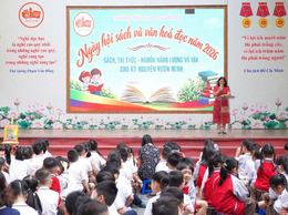 Ngày hội Sách và Văn hoá đọc năm 2026 trường Tiểu học Chu Văn An: Khơi nguồn năng lượng tri thức cho kỷ nguyên mới