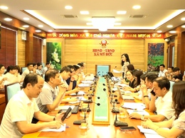 Đoàn kiểm tra công tác ATTP số 03 Thành phố Hà Nội làm việc với Ban chỉ đạo ATTP các xã Mỹ Đức, Phúc Sơn, Hồng Sơn, Hương Sơn