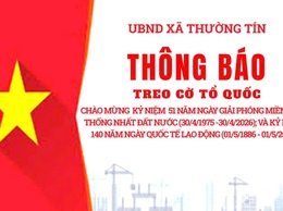 thông báo về việc treo cờ Tổ quốc 