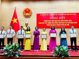 MTTQ xã Hòa Xá vinh dự được nhận bằng khen của TP vì có thành tích xuất sắc trong triển khai tổ chức hội nghị đại biểu nhân dân năm 2026