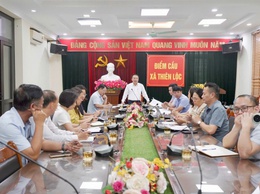 Xã Thiên Lộc họp Hội đồng BTHTr, TĐC dự án Cầu Thượng Cát và đường dẫn 2 đầu cầu trên địa bàn xã