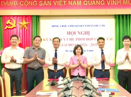 Hội đồng nhân dân, Ủy ban nhân dân - Ủy ban Mặt trận Tổ quốc Việt Nam xã Thư Lâm tổ chức Hội nghị ký kết Quy chế phối hợp công tác giai đoạn 2026 – 2031