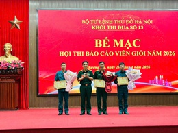 BAN CHỈ HUY QUÂN SỰ XÃ HƯNG ĐẠO THAM DỰ HỘI THI BÁO CÁO VIÊN GIỎI NĂM 2026