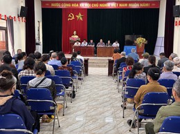 Xã Đại Thanh triển khai chủ trương thu hồi đất thực hiện dự án Khu đô thị thể thao Olympic tại thôn Tả Thanh Oai.